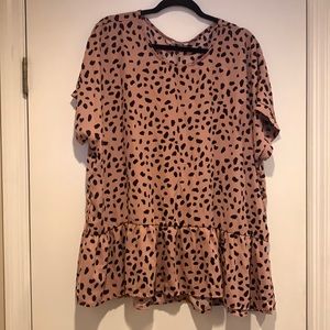 Chic Soul Leopard Print Top